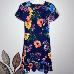Alton‎ Gray Vibrant Floral Dress A17